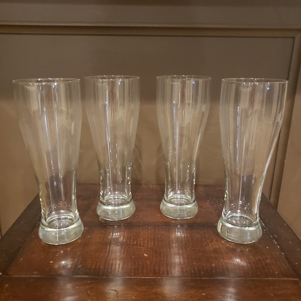 Pottery Barn Beer Glasses.